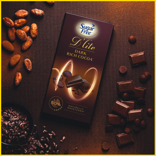 Sugar Free D’lite Dark Chocolate with Rich Cocoa