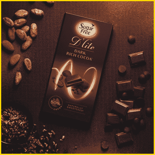 Sugar Free D’lite Dark Chocolate with Rich Cocoa