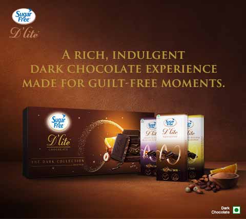 Sugar Free D'lite Dark Chocolates Banner