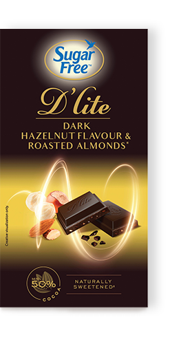 Sugar Free Dark Hazelnut & Roasted Almonds Chocolate