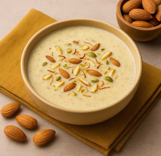 Sugar Free Badam Kheer Recipe 