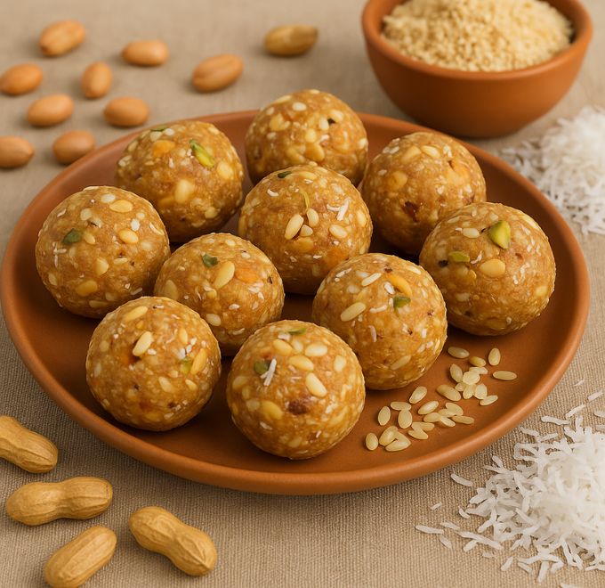Sugar Free Peanut Laddu or Shengdana Ladoo 