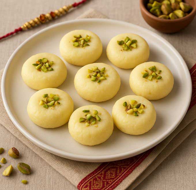 Sugar Free Sandesh Recipe (Bengali Sweet Sondesh) 