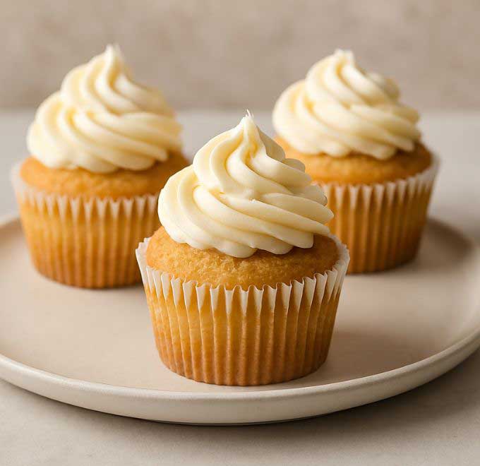 Classic Sugar Free Vanilla Cupcakes 