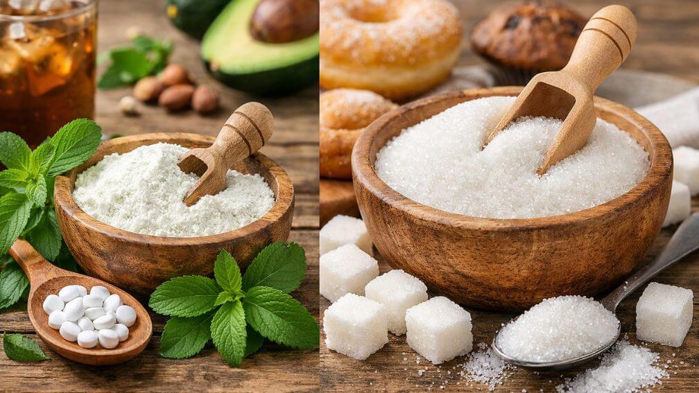 Comparing Stevia and Sugar