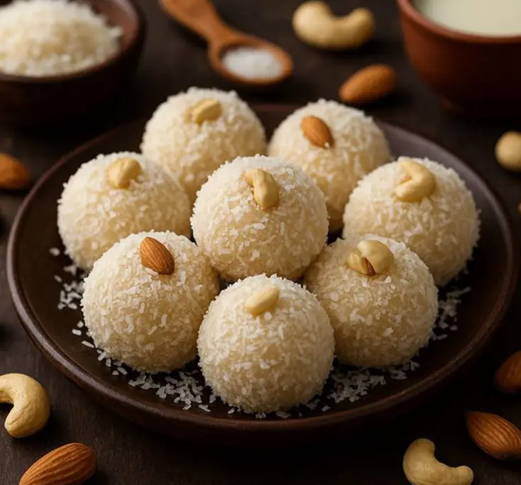 Sugar free Coconut Ladoo