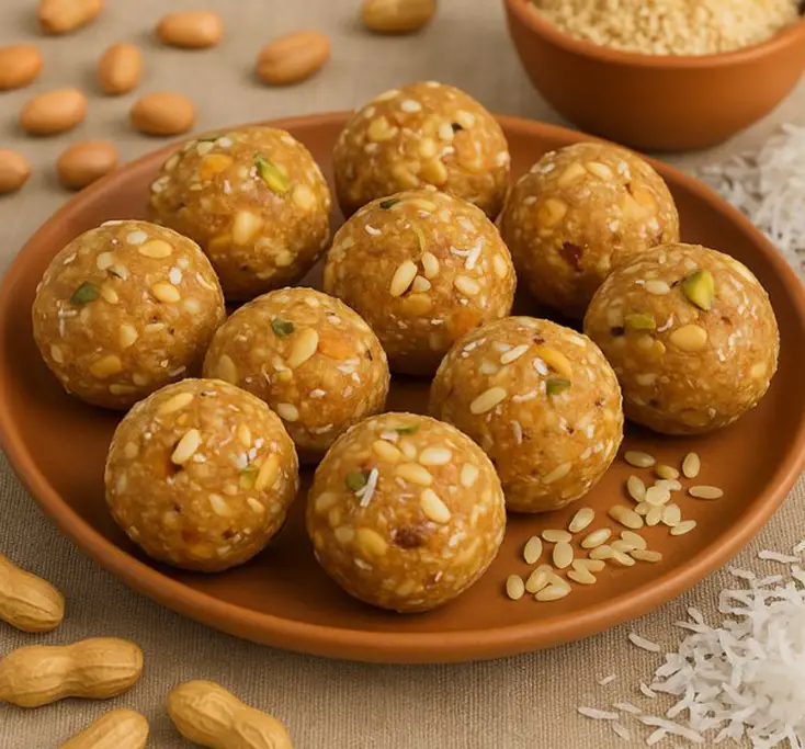 Sugar Free Peanut Laddu or Shengdana Ladoo