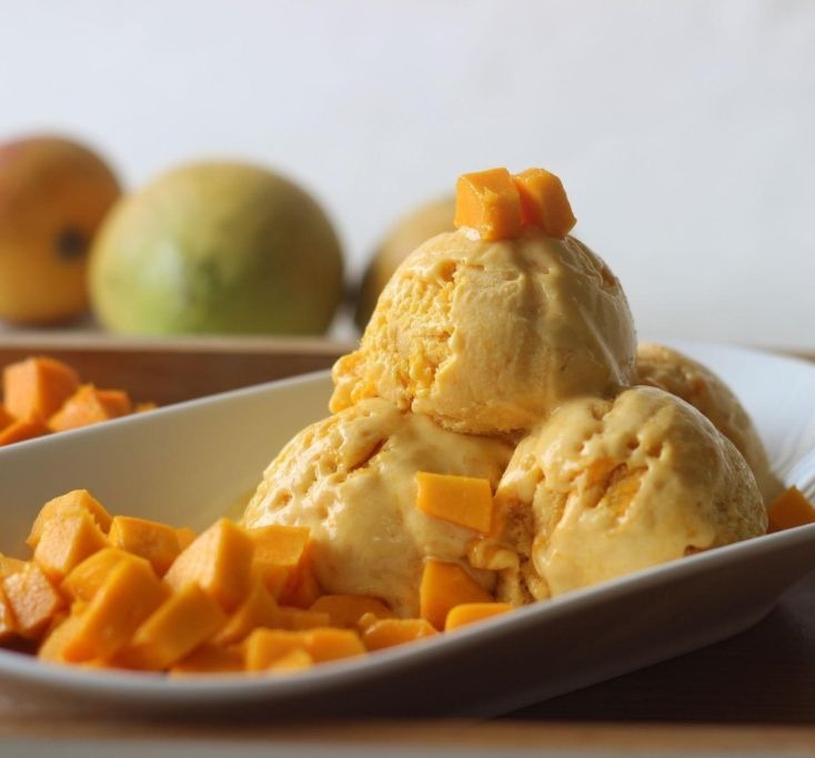 Sugar free mango ice cream