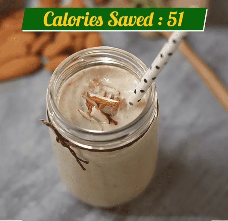 Sugar Free Banana Almond Milkshake Recipe