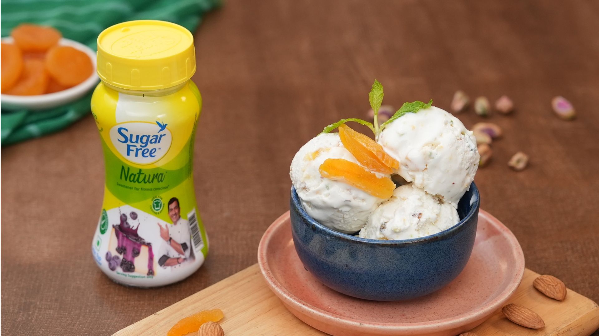 Sugar Free Mixed Fruit and Nut Frozen Yogurt