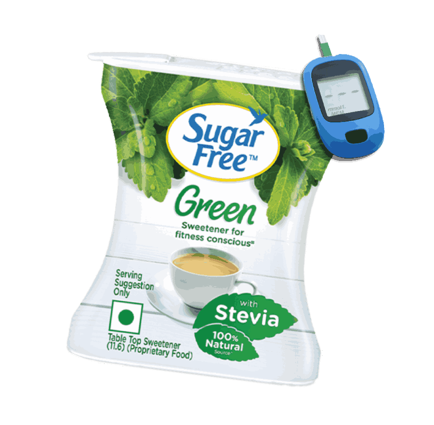 Sugar Free Green With Glucose Meter 