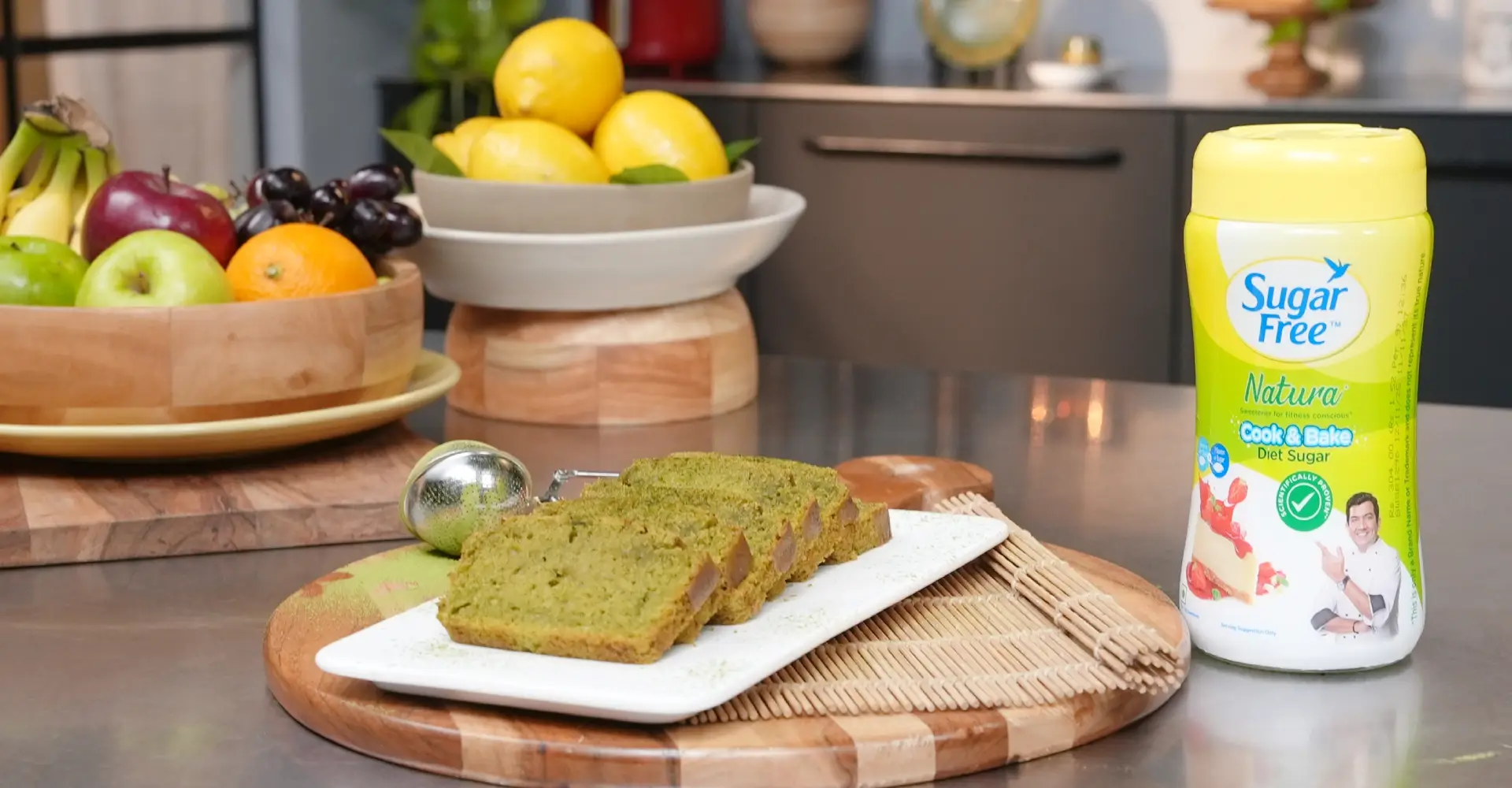 Sugar Free Matcha Tea Cake