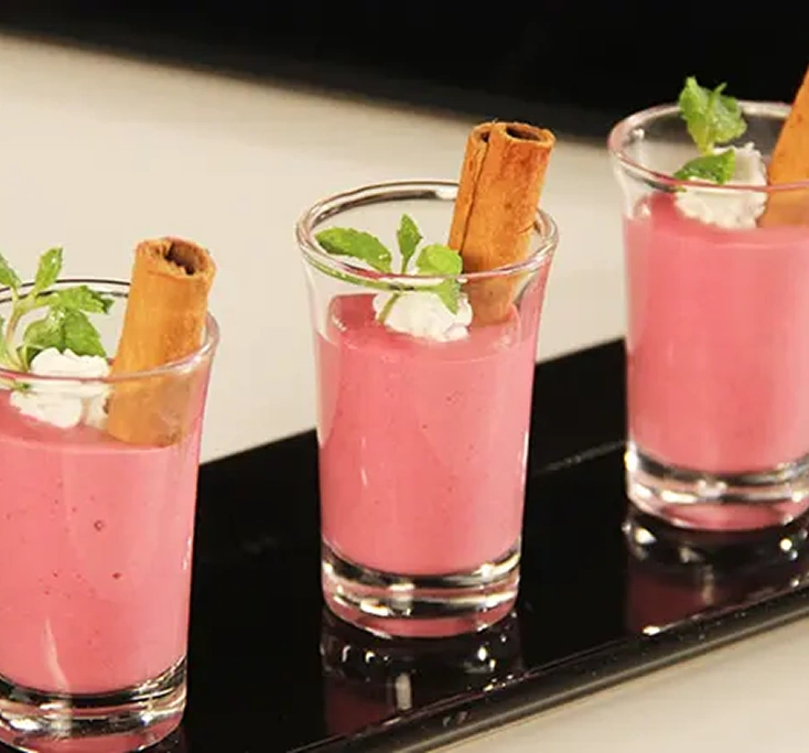 Sugar Free Arbi and Beetroot Mousse Recipe