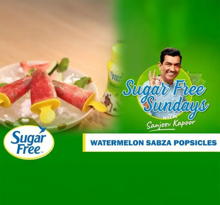 Sugar Free Watermelon Sabza Popsicles Recipe