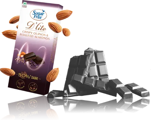 Sugar Free D'lite dark chocolate versus regular chocolate comparison